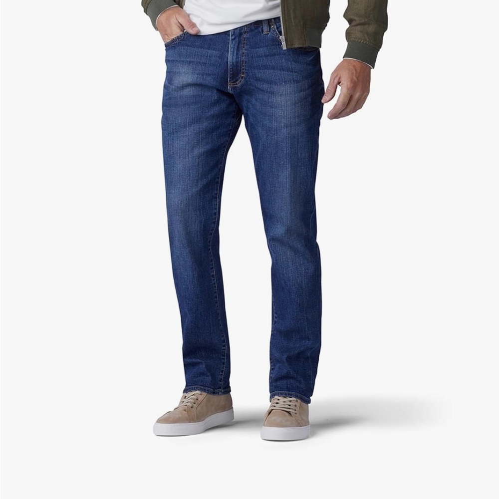 Lee Mens Motion Waistband Straight Taper Jeans